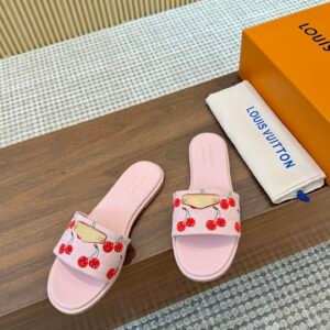 L-Fashionable Takashi Murakami Cherry Series co-branded slippers-3154