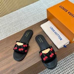 L-Fashionable Takashi Murakami Cherry Series co-branded slippers-3155