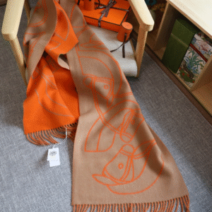 H-New double-sided horsehead shawl-047