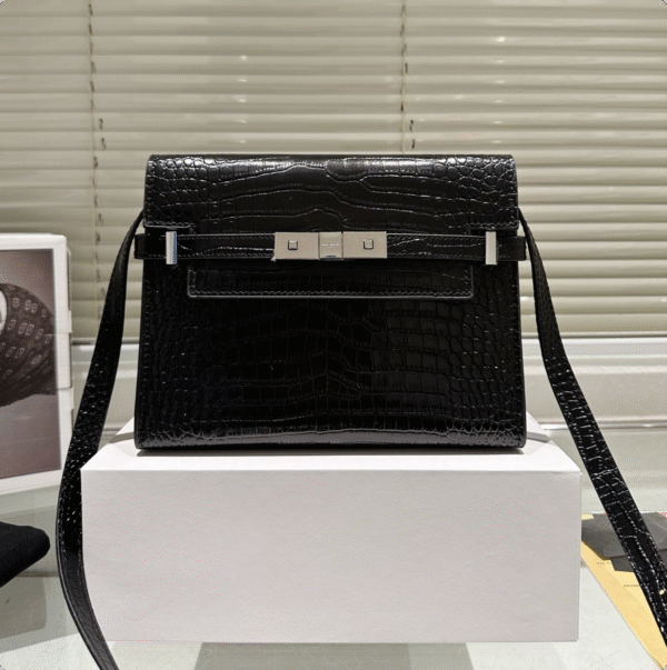 S-Classic crocodile embossed bag-120