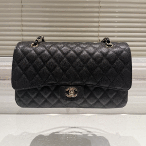 C-Classic cf caviar pattern gold buckle bag-118