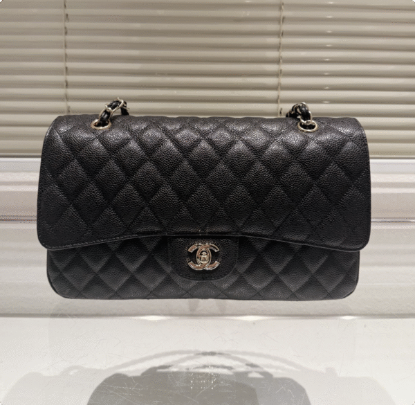 C-Classic cf caviar pattern gold buckle bag-118