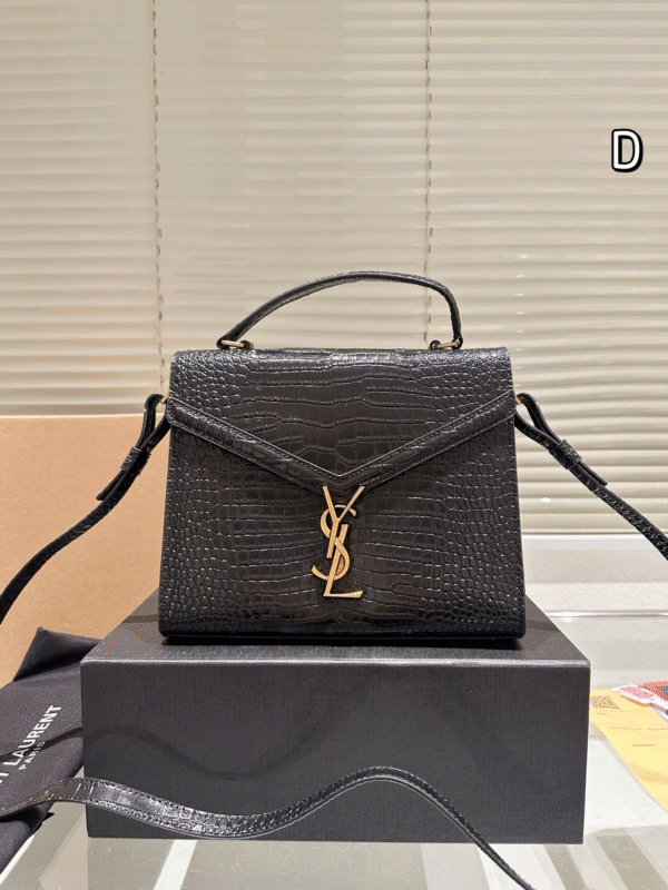 S-Classic crocodile print crossbody bag-123