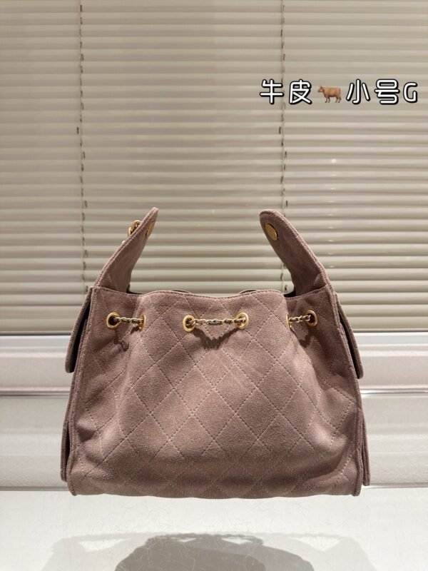 C-Head Suede Hobo Bucket Bag-113 - Image 2