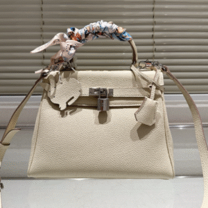 H-Classic cowhide Kelly bag-119