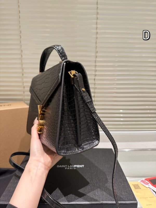 S-Classic crocodile print crossbody bag-123 - Image 3