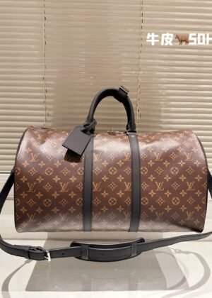 L-Cowhide embossed travel bag-126
