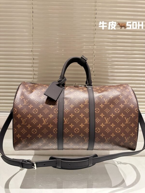L-Cowhide embossed travel bag-126