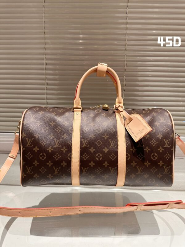 L-Cowhide embossed travel bag-127
