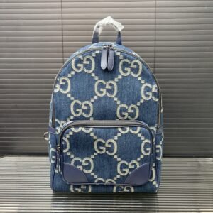 G-Logo denim zipper canvas bag-151