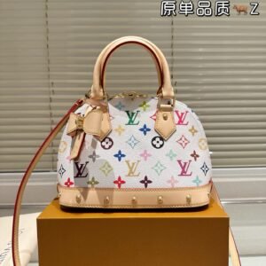 L-Classic Cowhide Shell Bag-182