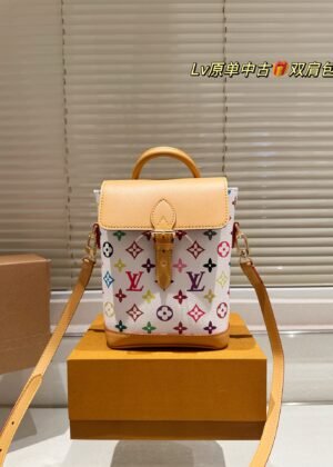 L-Classic Tri-Color Shoulder Bag-186