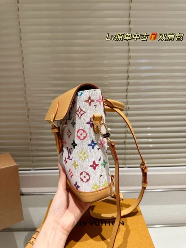 L-Classic Tri-Color Shoulder Bag-186 - Image 3