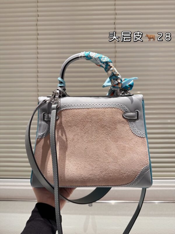 H-Lychee Print Kelly Bag-199 - Image 4