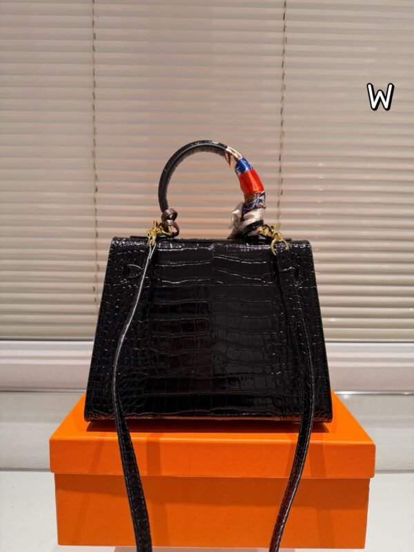 Classic Crocodile Print Bags-1101 - Image 4