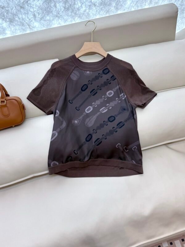 H-New Knit Sweater Silk Print-201 - Image 8