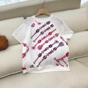 H-New Knit Sweater Silk Print-201