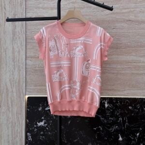H-Silk Printed Top-202