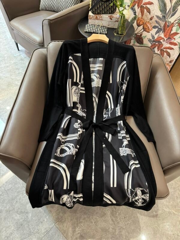 H-New Silk Knit Long Cardigan-204 - Image 5
