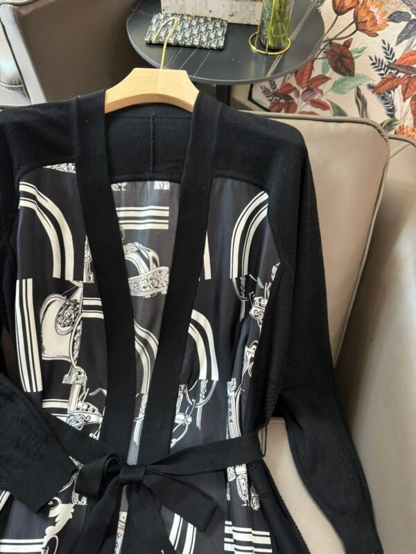 H-New Silk Knit Long Cardigan-204 - Image 8