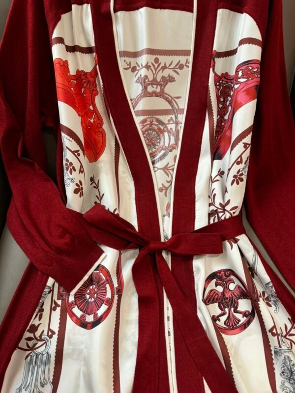 H-New Silk Knit Long Cardigan-204 - Image 4