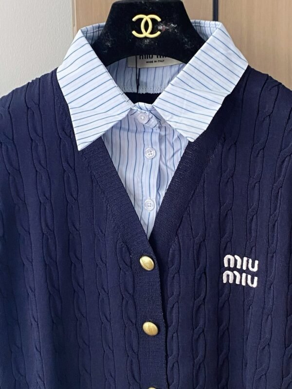 M-New embroidered cardigan-214 - Image 2