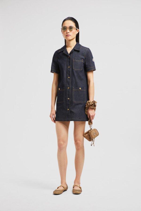 M-Vintage Denim Washed Dress218 - Image 2