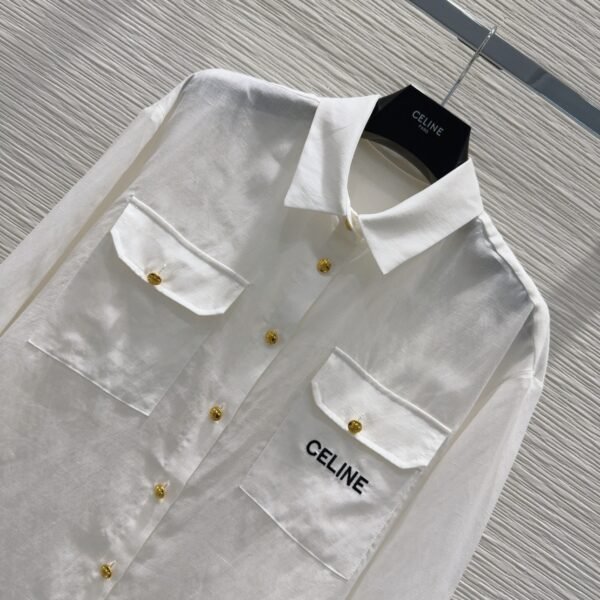 C-Simple old money style linen shirt-223 - Image 2