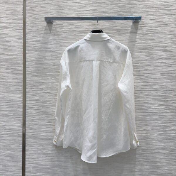 C-Simple old money style linen shirt-223 - Image 3