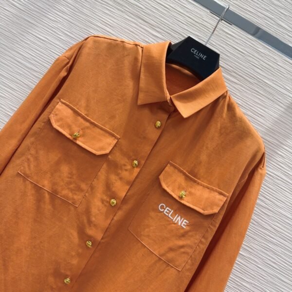 C-Simple old money style linen shirt-223 - Image 4