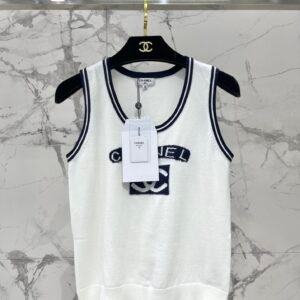 C-Classic black and white contrast vest-232