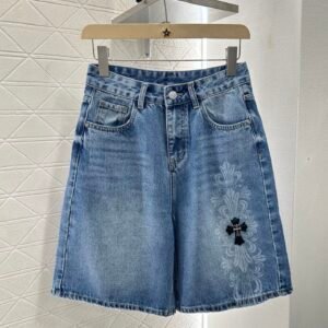 C-New denim shorts-233