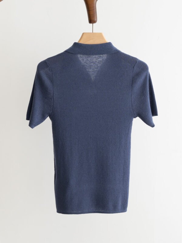 E-Classic lapel knitted short sleeve-238 - Image 6