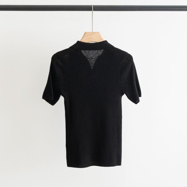 E-Classic lapel knitted short sleeve-238 - Image 4
