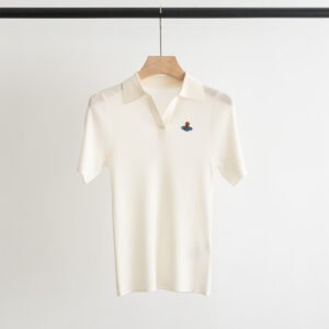 E-Classic lapel knitted short sleeve-238