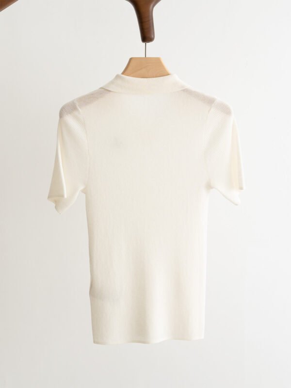 E-Classic lapel knitted short sleeve-238 - Image 2