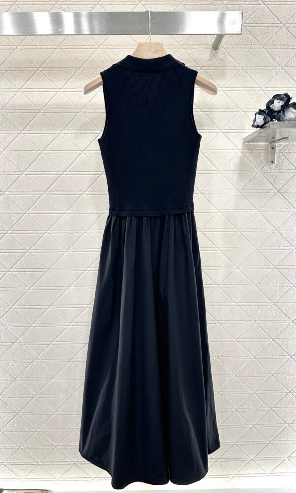 D-New style patchwork vest long dress-245 - Image 3