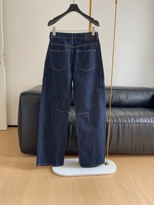 L-Printed denim trousers-246 - Image 2