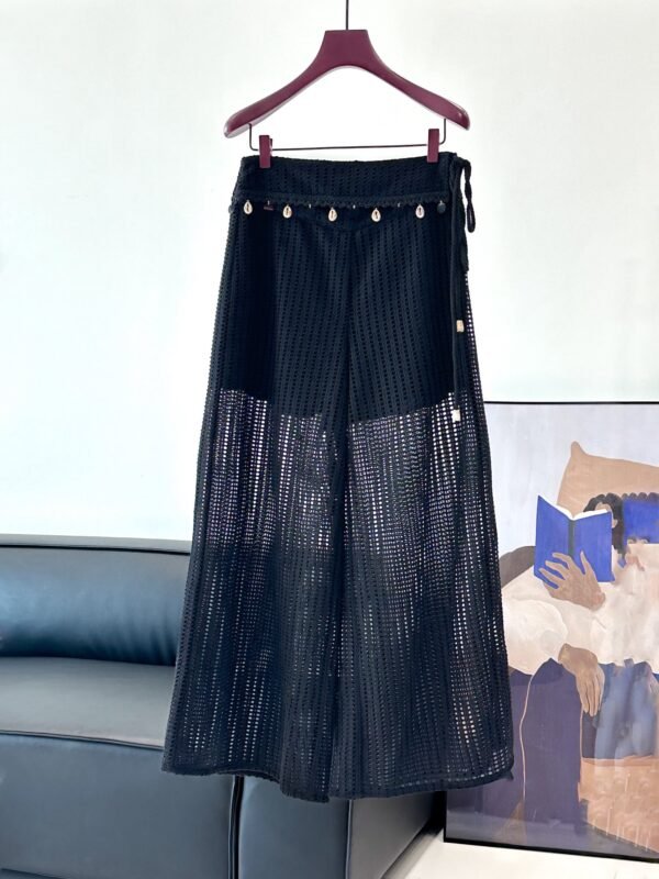 R-French Cut Out Casual Pants-254 - Image 3