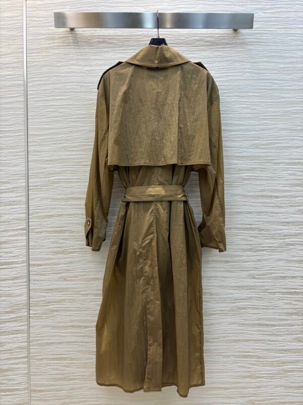S-A classic double-breasted long trench coat-258 - Image 3