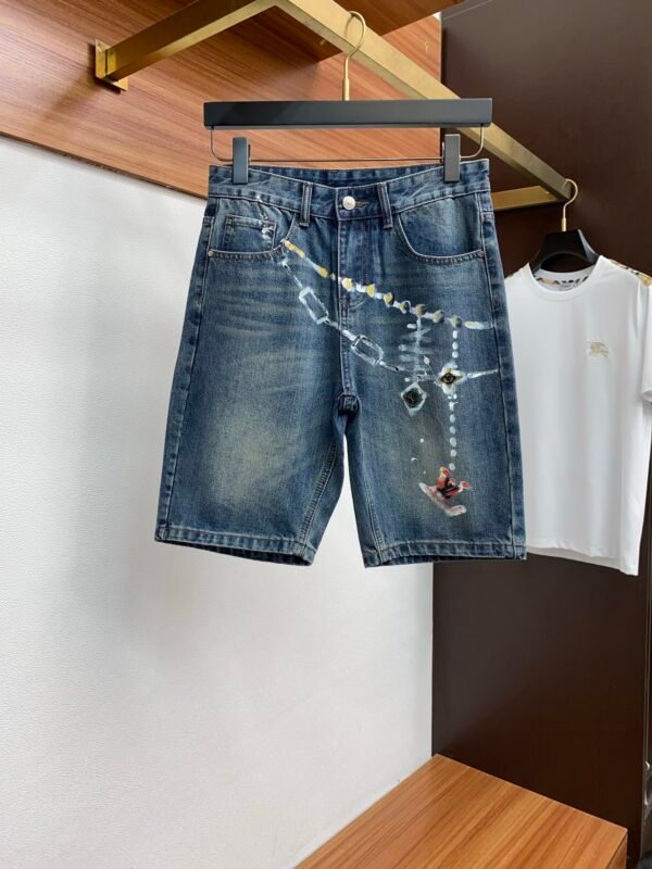 L-New casual denim shorts-261