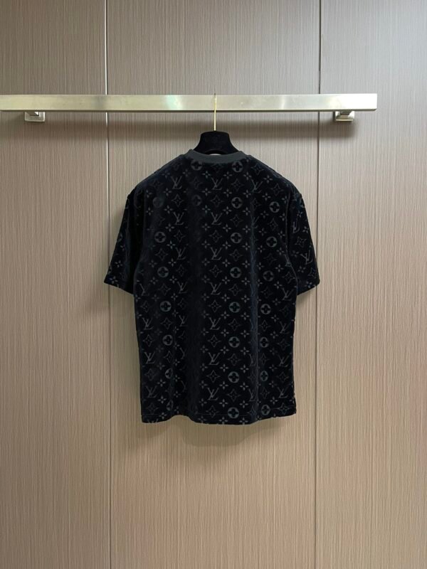 L-Classic men's flocked short-sleeved shirt-293 - Image 2
