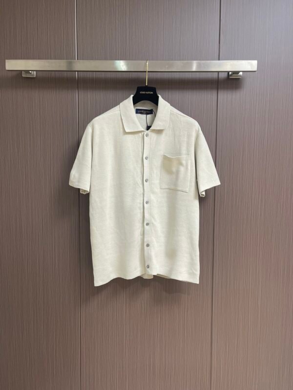L-Classic Men's Dark Patterned Wool Short Sleeves-297