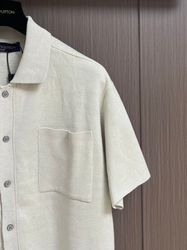 L-Classic Men's Dark Patterned Wool Short Sleeves-297 - Image 3