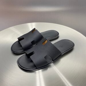 H-Classic Leather Sole Slippers -375