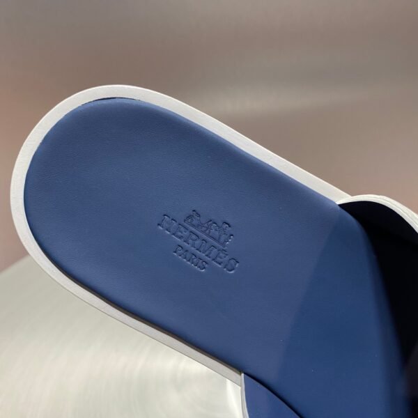 H-Classic Leather Sole Slippers -376 - Image 4
