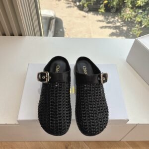 C-Mary Jane fishing net loafers-391