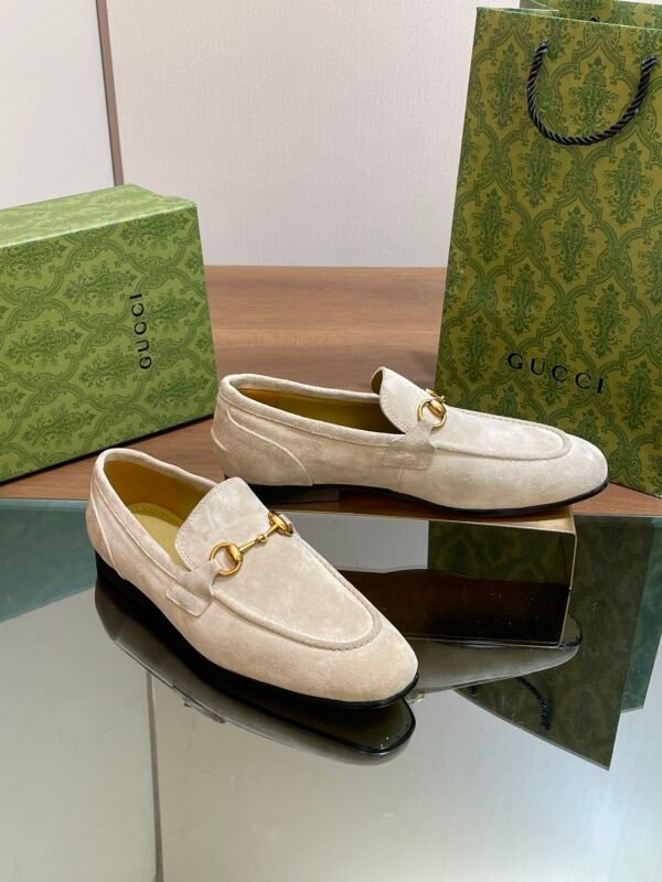 G-New men's loafers with horsehead buttons-395