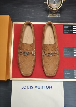 L-New embossed men's loafers-396