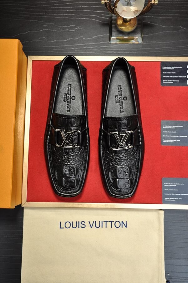 L-New embossed men's loafers-398 - Image 5